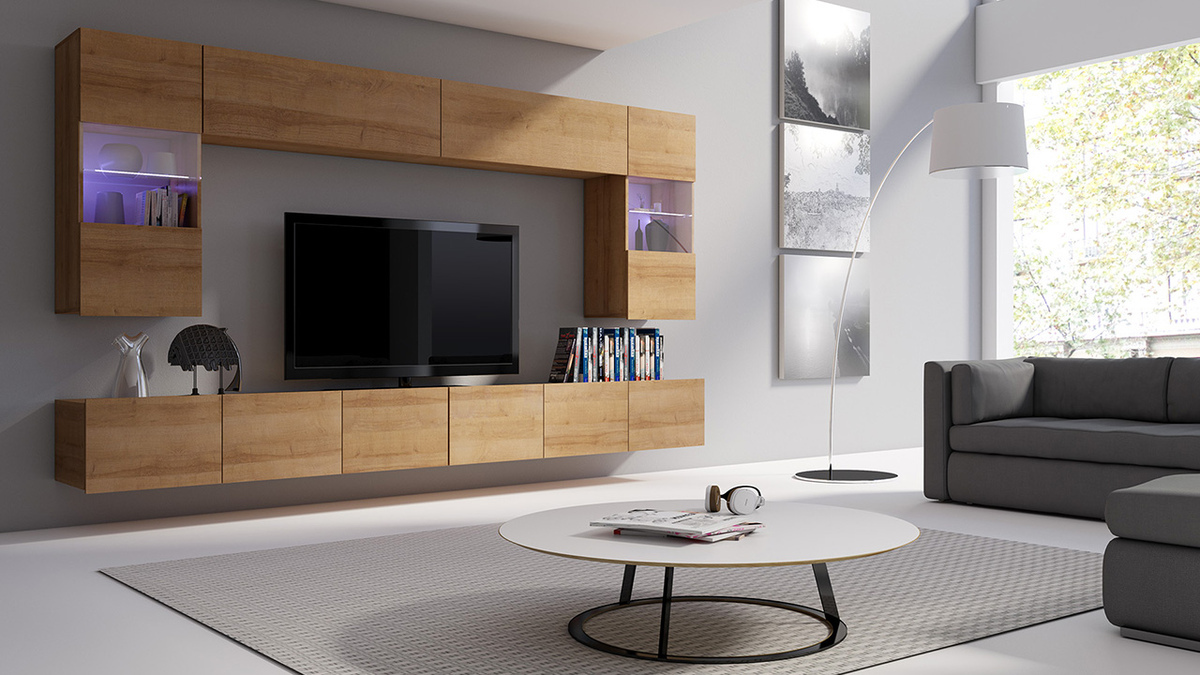 Hängeschrank Tivdalu 102 (Goldene Eichenholzoptik)