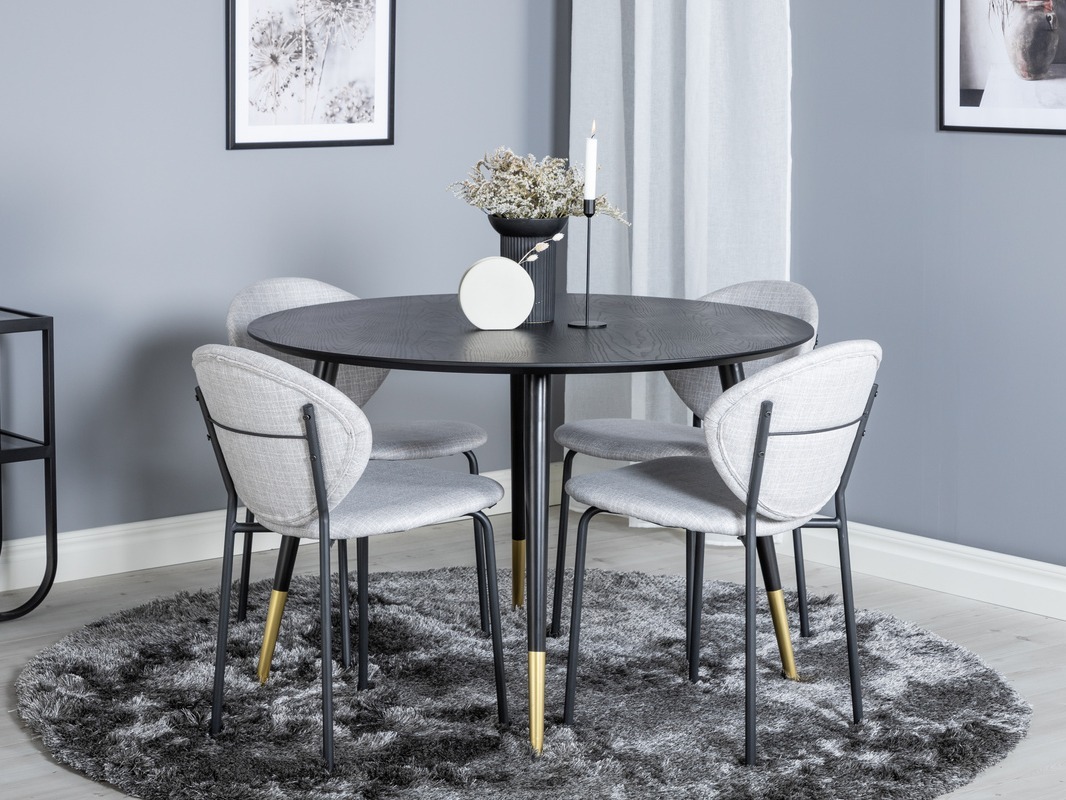 Essgruppe Dallas 1186 (Grau + Schwarz)