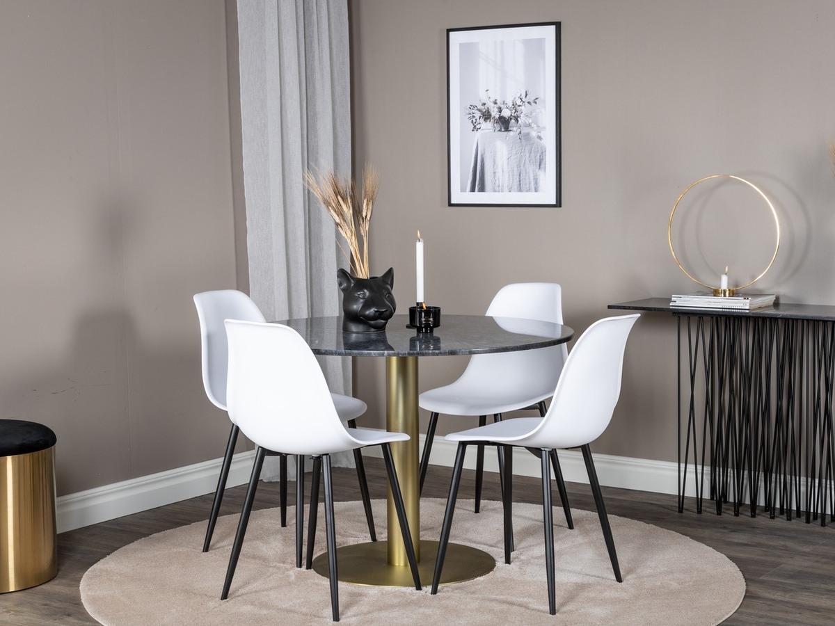 Essgruppe Dallas 1214 (Weiß + Schwarz)