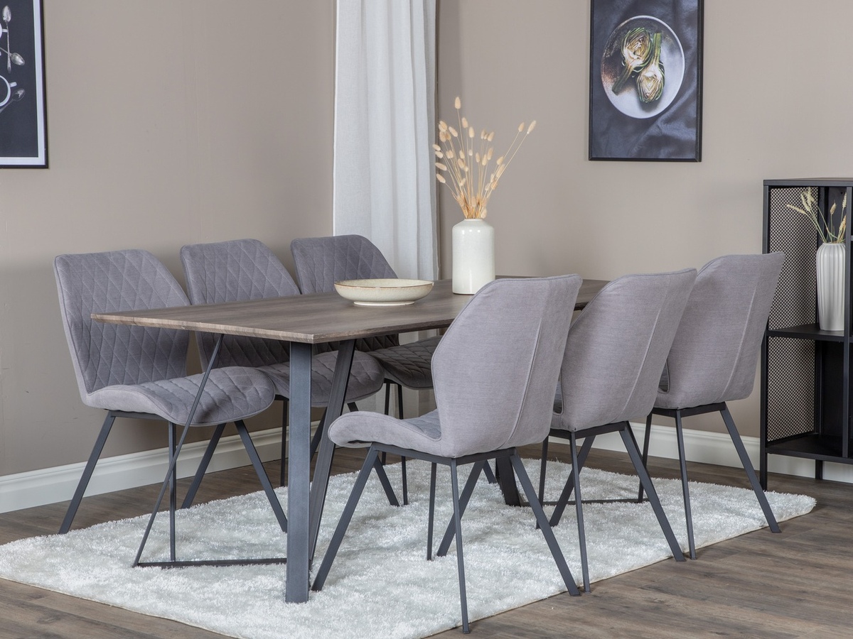 Essgruppe Dallas 1359 (Grau + Schwarz)