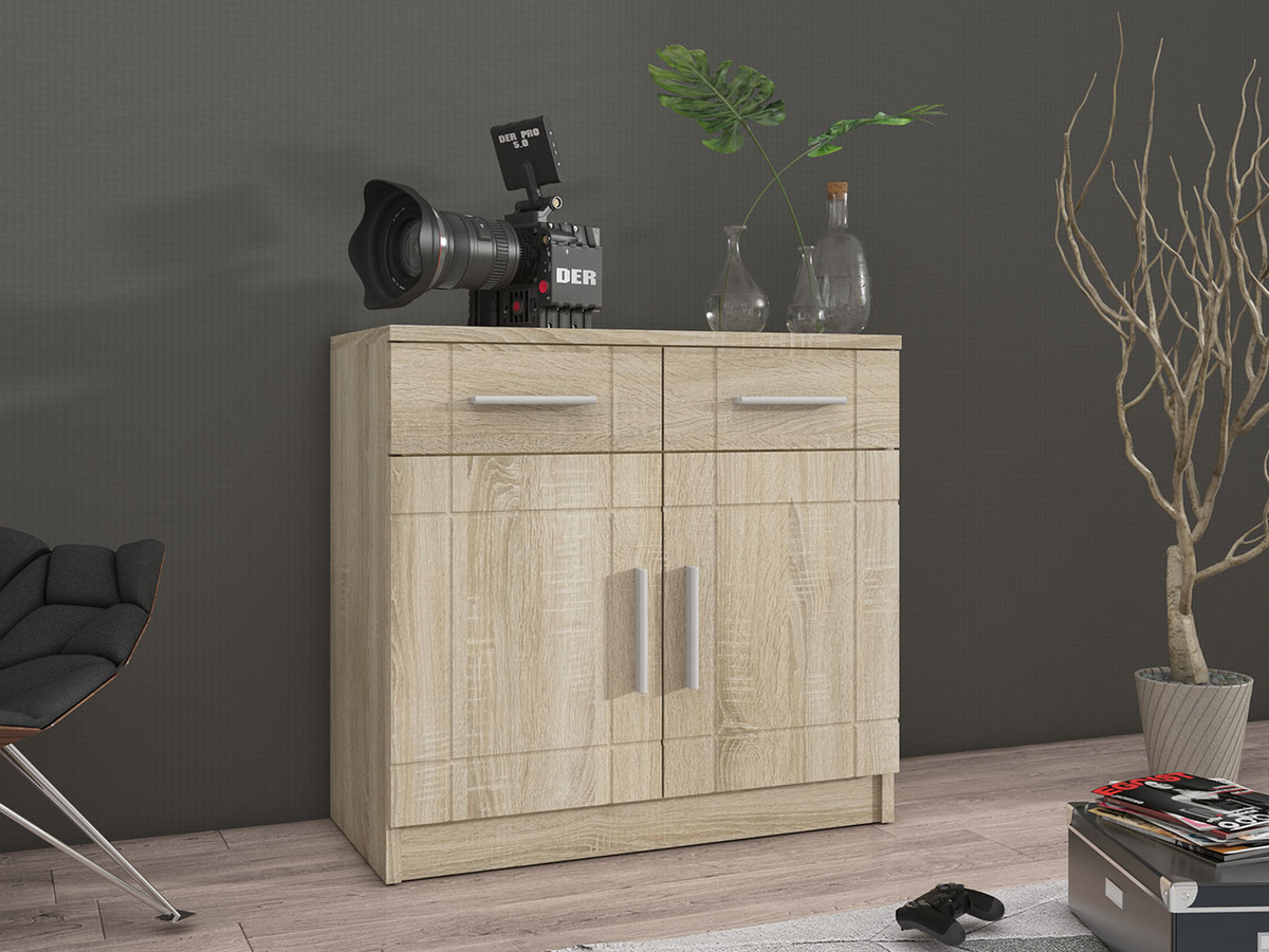 Kommoden Bacces (Sonoma Eichenholzoptik)