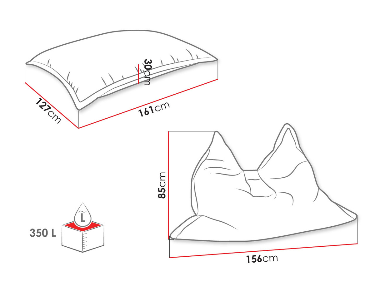 Sitzsack Rockford 100 (Manila 21)