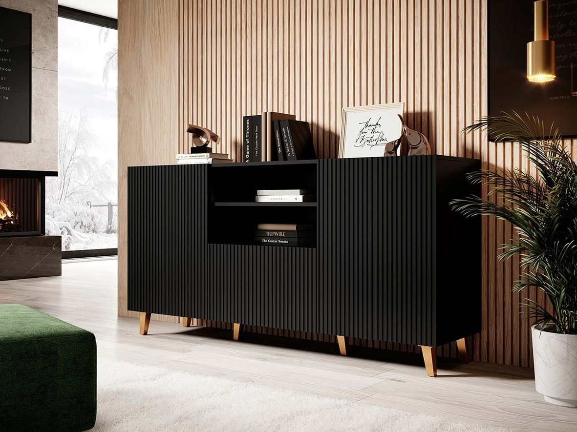 Kommoden Levmari 100 (Schwarz)