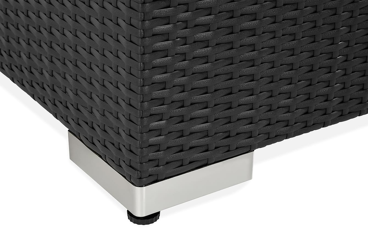 Gartensofa Comfort Garden 1548 (Schwarz + Weiß)