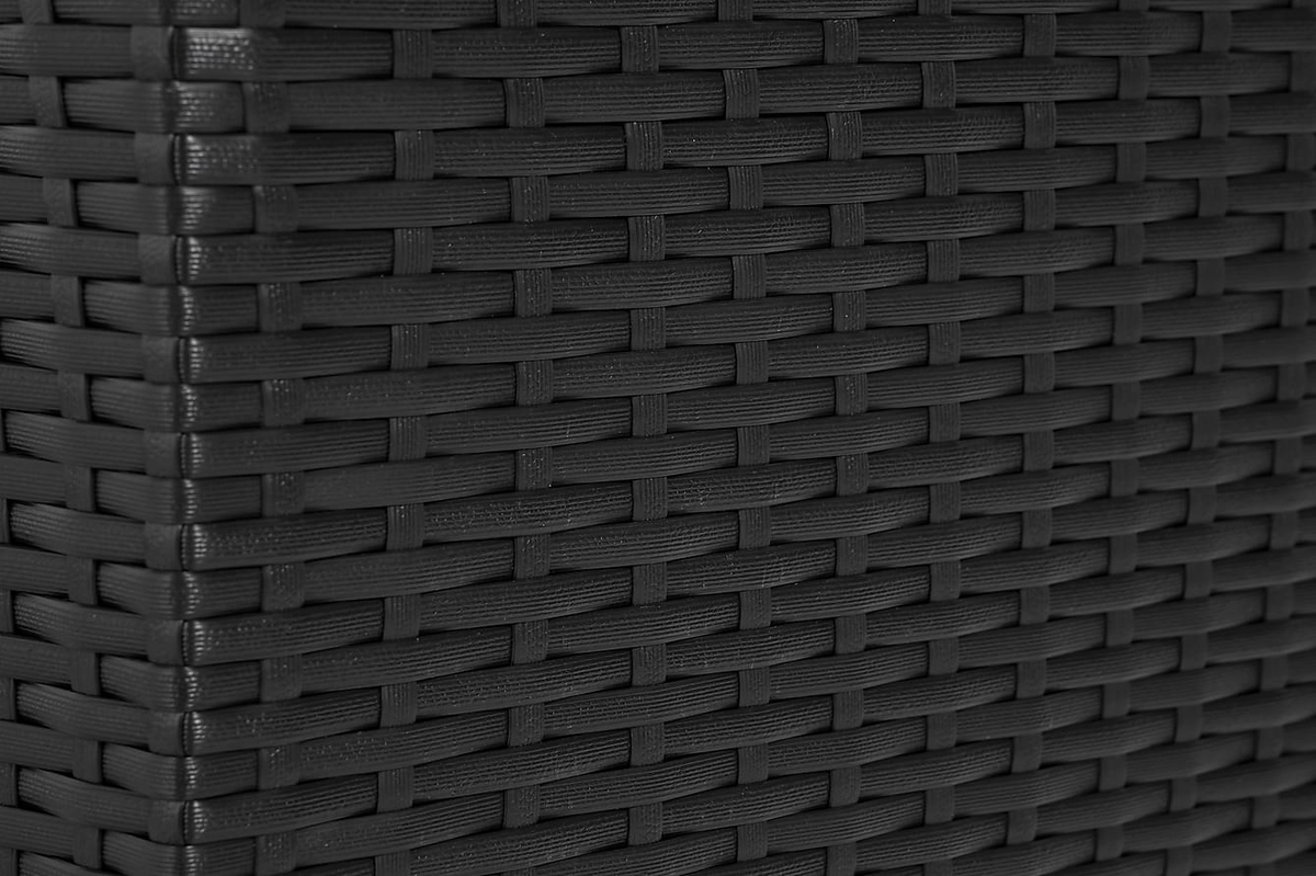 Gartensofa Comfort Garden 1549 (Schwarz + Weiß)