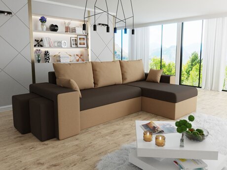 Ecksofa Memphis 124 (Mikrofaza 48 + Mikrofaza 41)