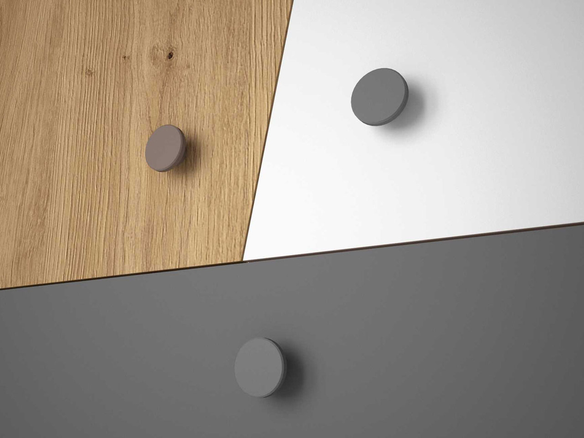 Regal Almira 104 (Artisan Eichenholzoptik + Weiß + Grau)