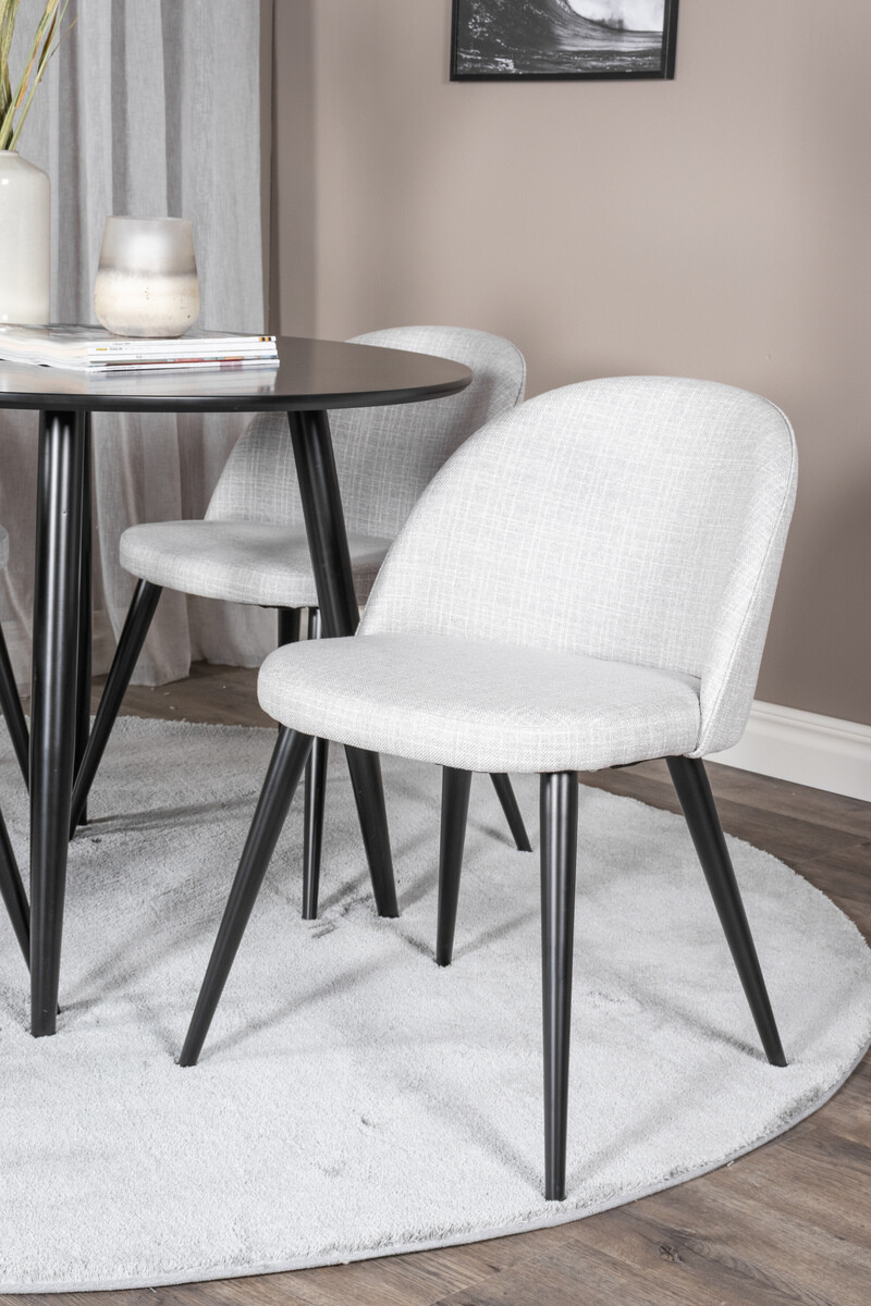 Essgruppe Dallas 343 (Hellgrau + Schwarz)