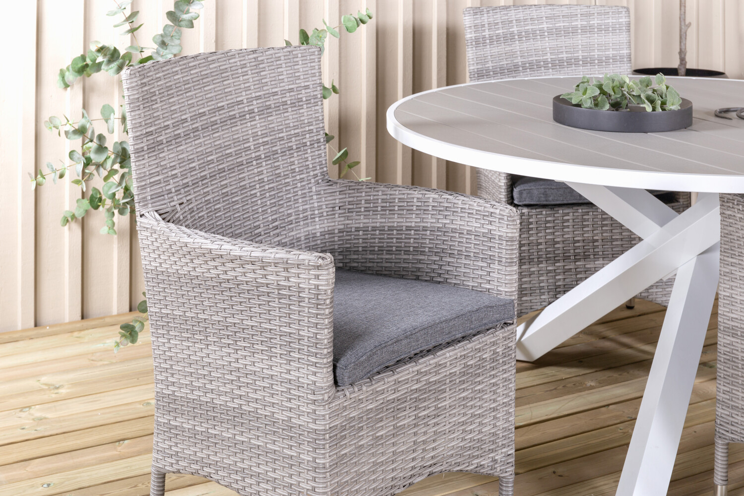 Tisch und Stühle Dallas 2974 (Grau)