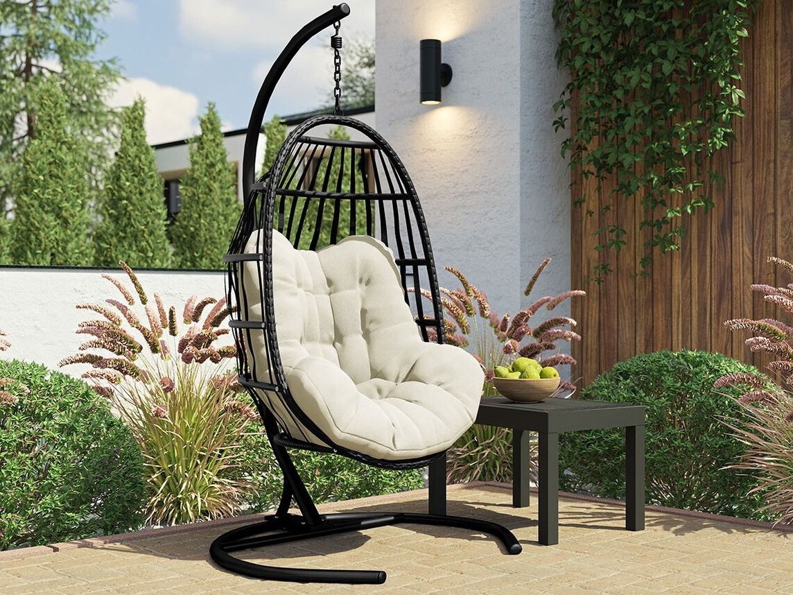 Hängesessel Comfivo 342 (Schwarz + Cremefarben)