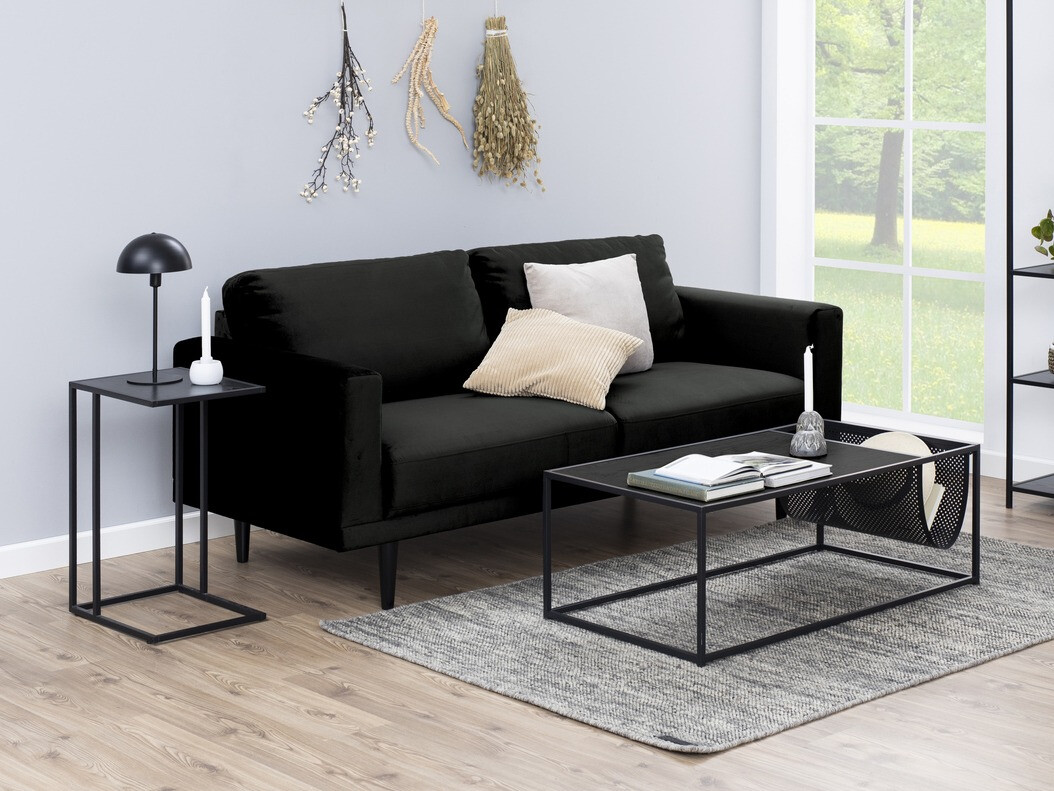 Couchtisch Norsica Sevferi 130 (Esche schwarz + Schwarz)