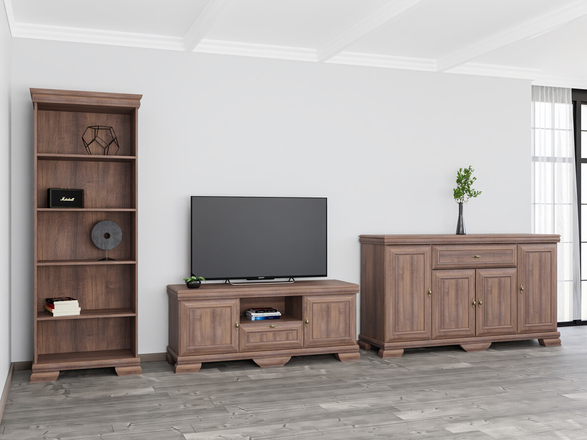 Wohnzimmer-Sets Salmeru 106 (Samoa King Nussholzoptik)