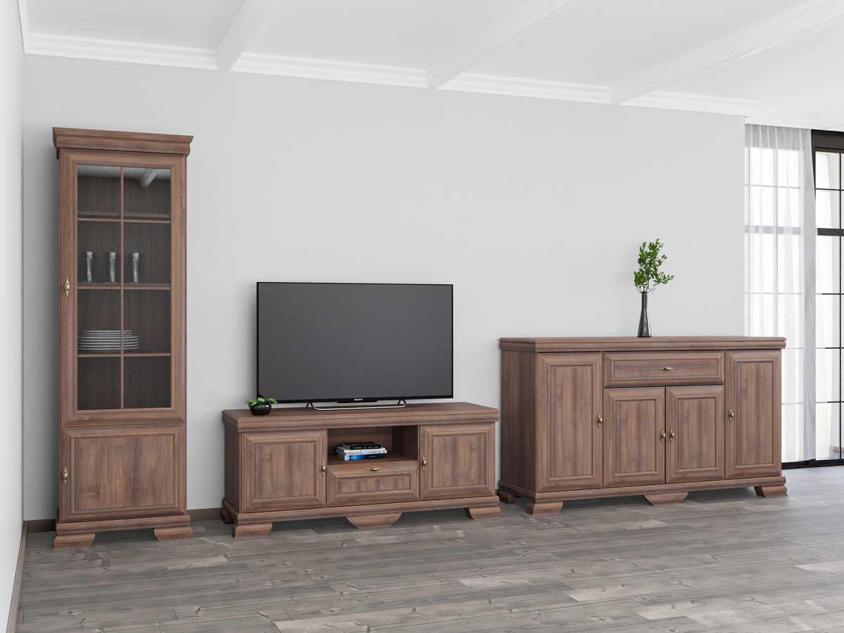 Wohnzimmer-Sets Salmeru 108 (Samoa King Nussholzoptik)