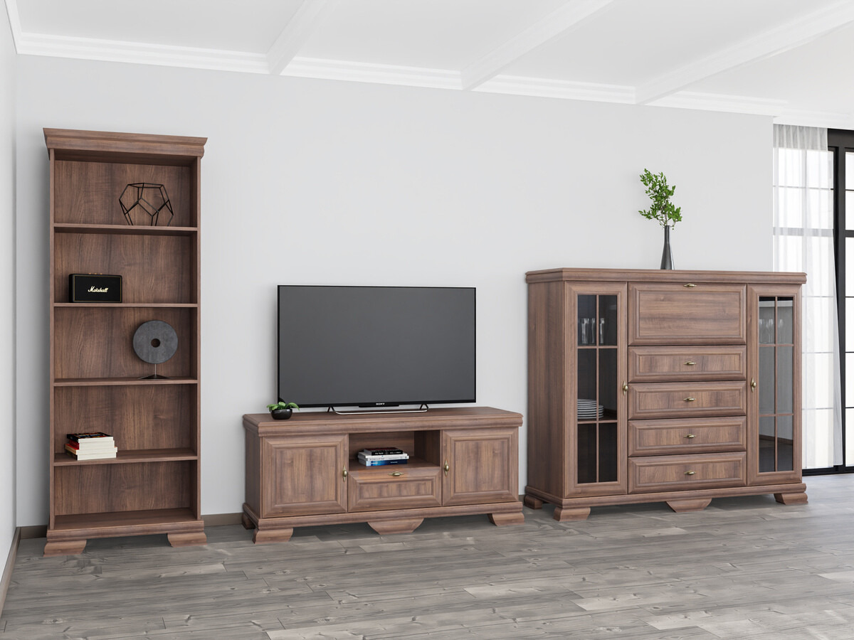 Wohnzimmer-Sets Salmeru 109 (Samoa King Nussholzoptik)