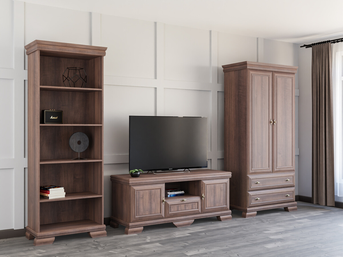 Wohnzimmer-Sets Salmeru 110 (Samoa King Nussholzoptik)