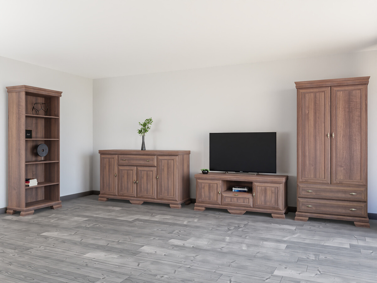 Wohnzimmer-Sets Salmeru 111 (Samoa King Nussholzoptik)
