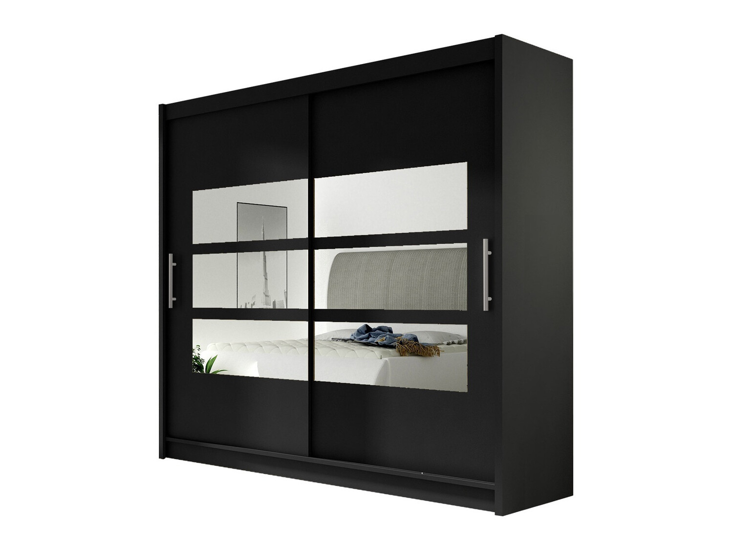Kleiderschrank Closico Pallor III (Schwarz)