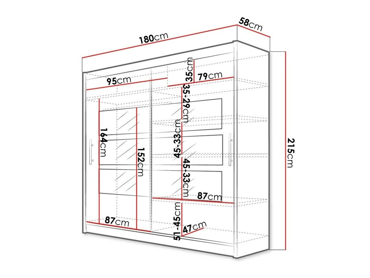 Kleiderschrank Closico Pallor III (Weiß)