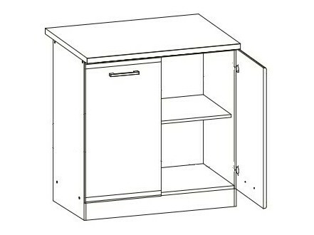 Modularer Schrank mit Türen Eli Dark 106