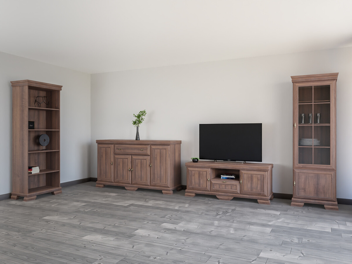 Wohnzimmer-Sets Salmeru 113 (Samoa King Nussholzoptik)