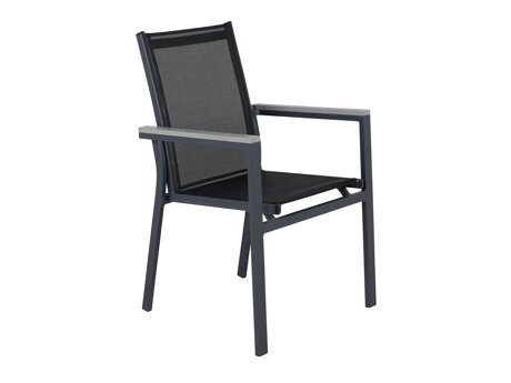 Gartenstuhl Dallas 2775 (Schwarz + Grau)