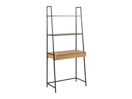Bürotisch Norsica Sevferi 163 (Wildeichenholzoptik + Schwarz)