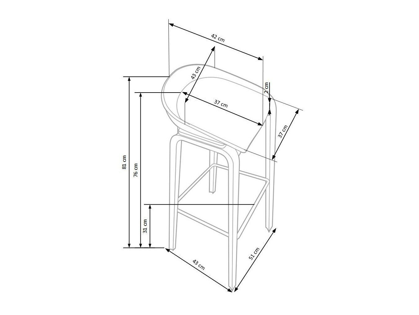 Barstuhl Houston 386