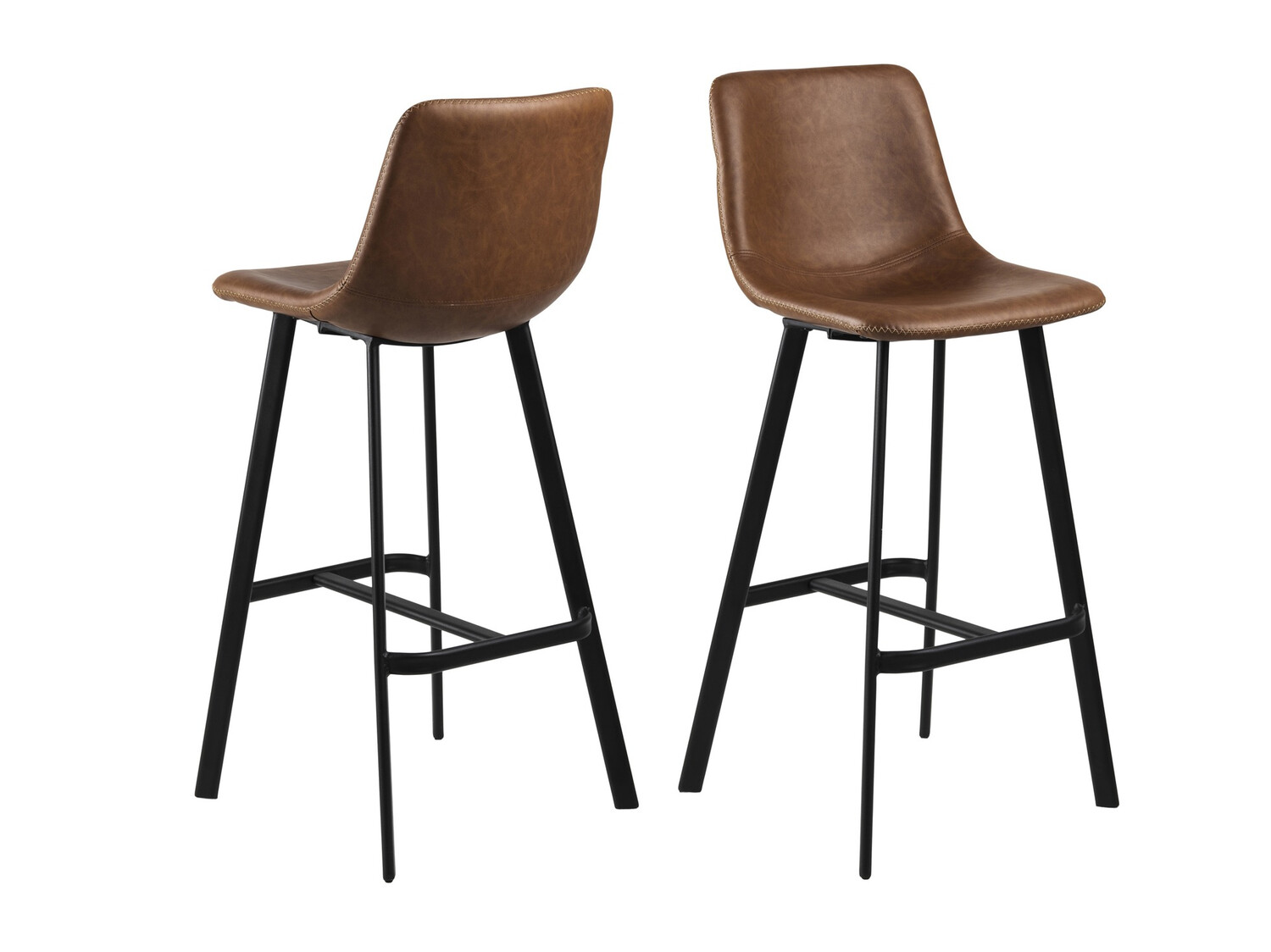 Barstuhl Norsica 444 (Schwarz + Braun)