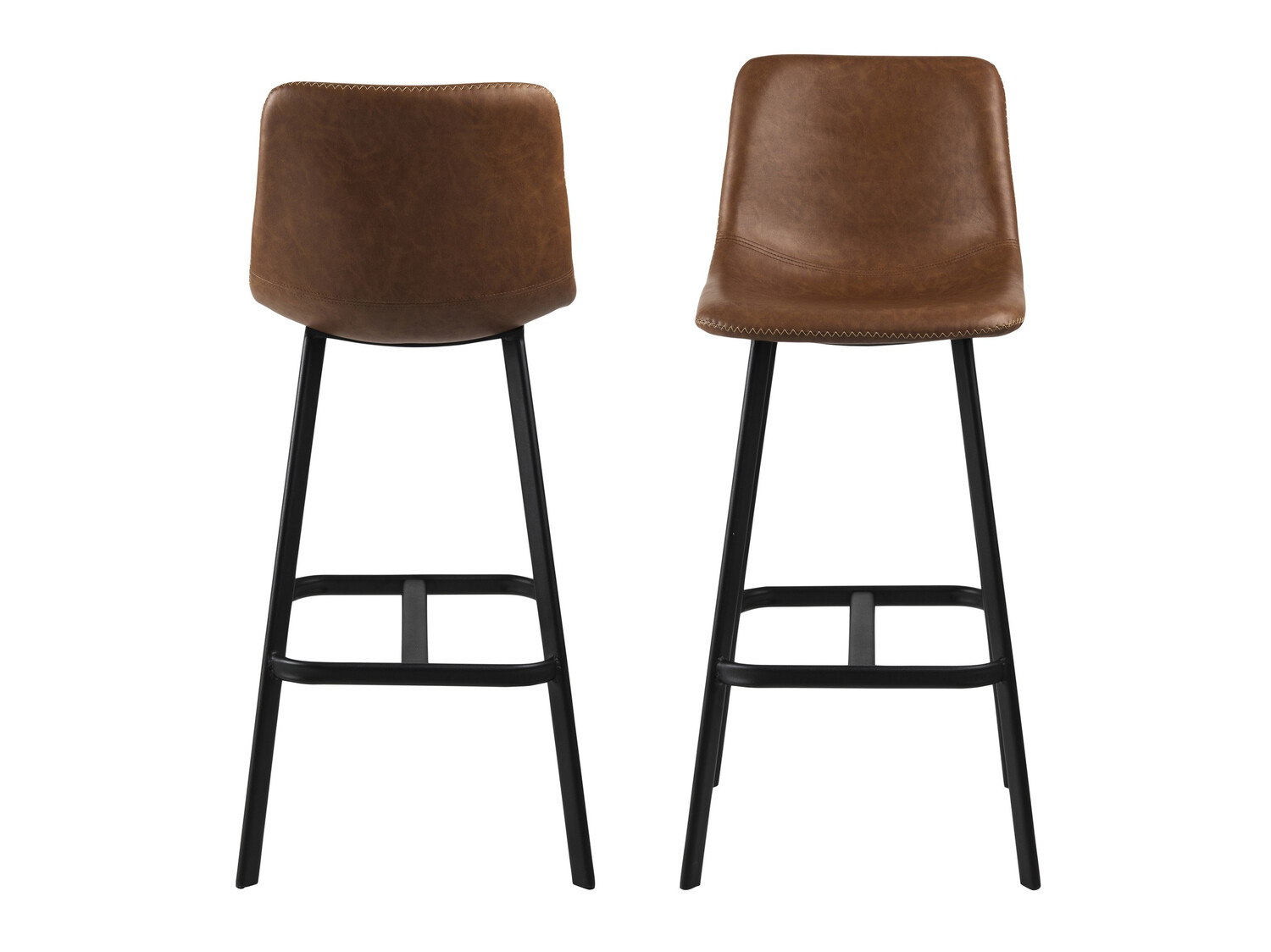 Barstuhl Norsica 444 (Schwarz + Braun)