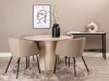 Essgruppe Dallas 2557 (Beige + Schwarz)