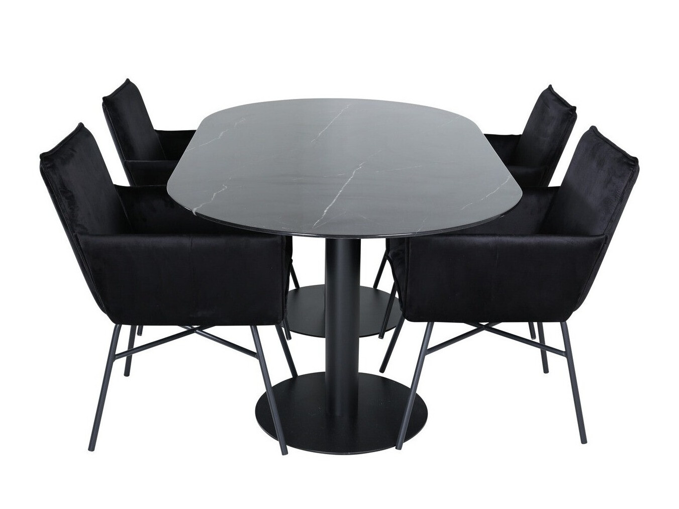 Essgruppe Dallas 3066 (Schwarz)