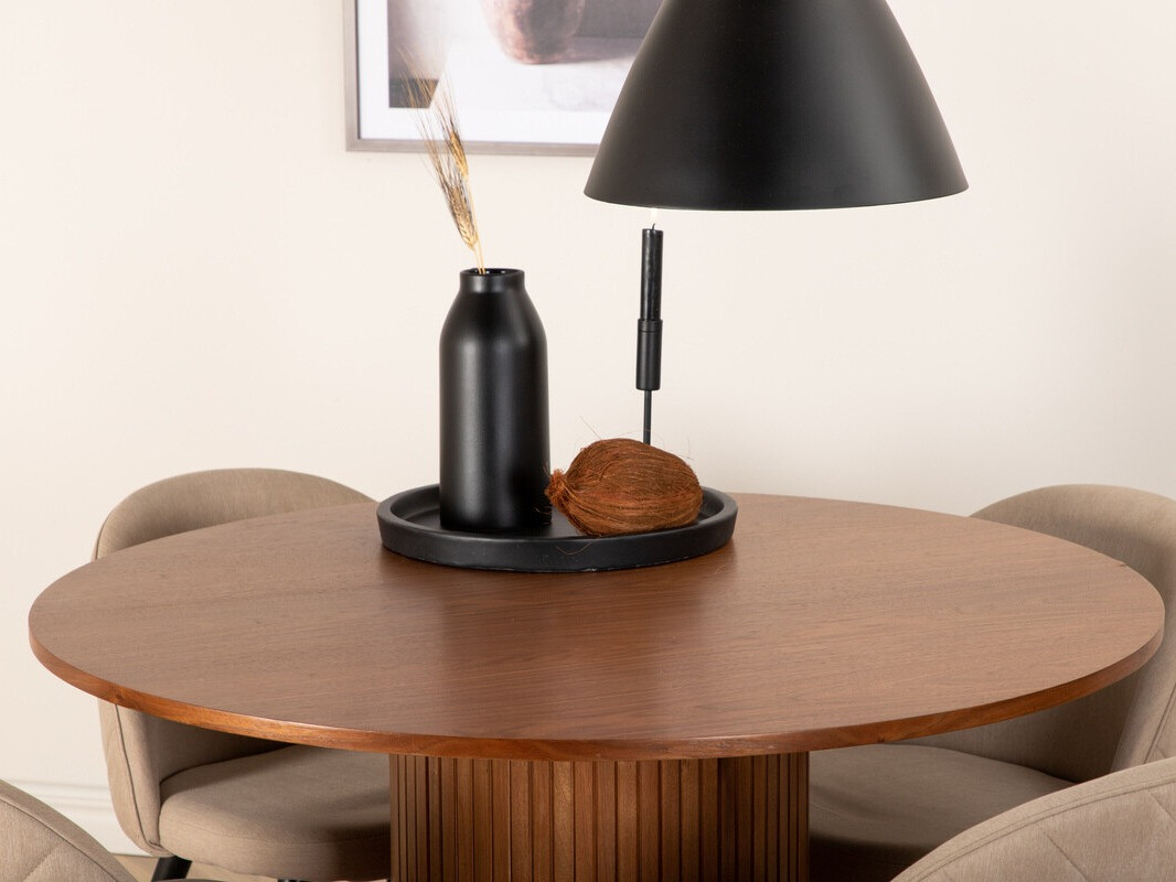 Essgruppe Dallas 3071 (Beige + Schwarz)