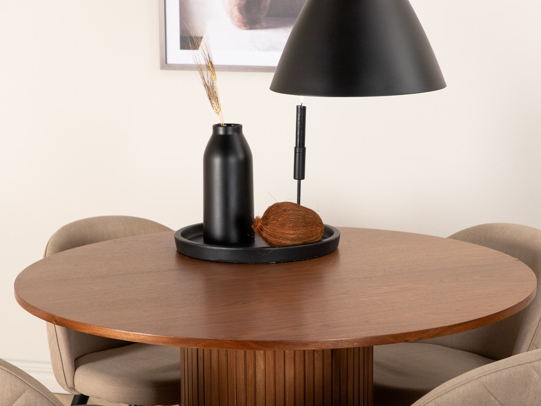 Essgruppe Dallas 3071 (Beige + Schwarz)