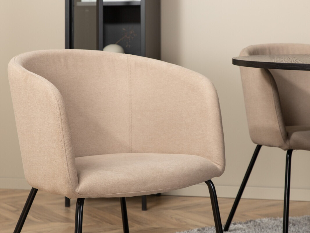 Essgruppe Dallas 3103 (Beige + Schwarz)