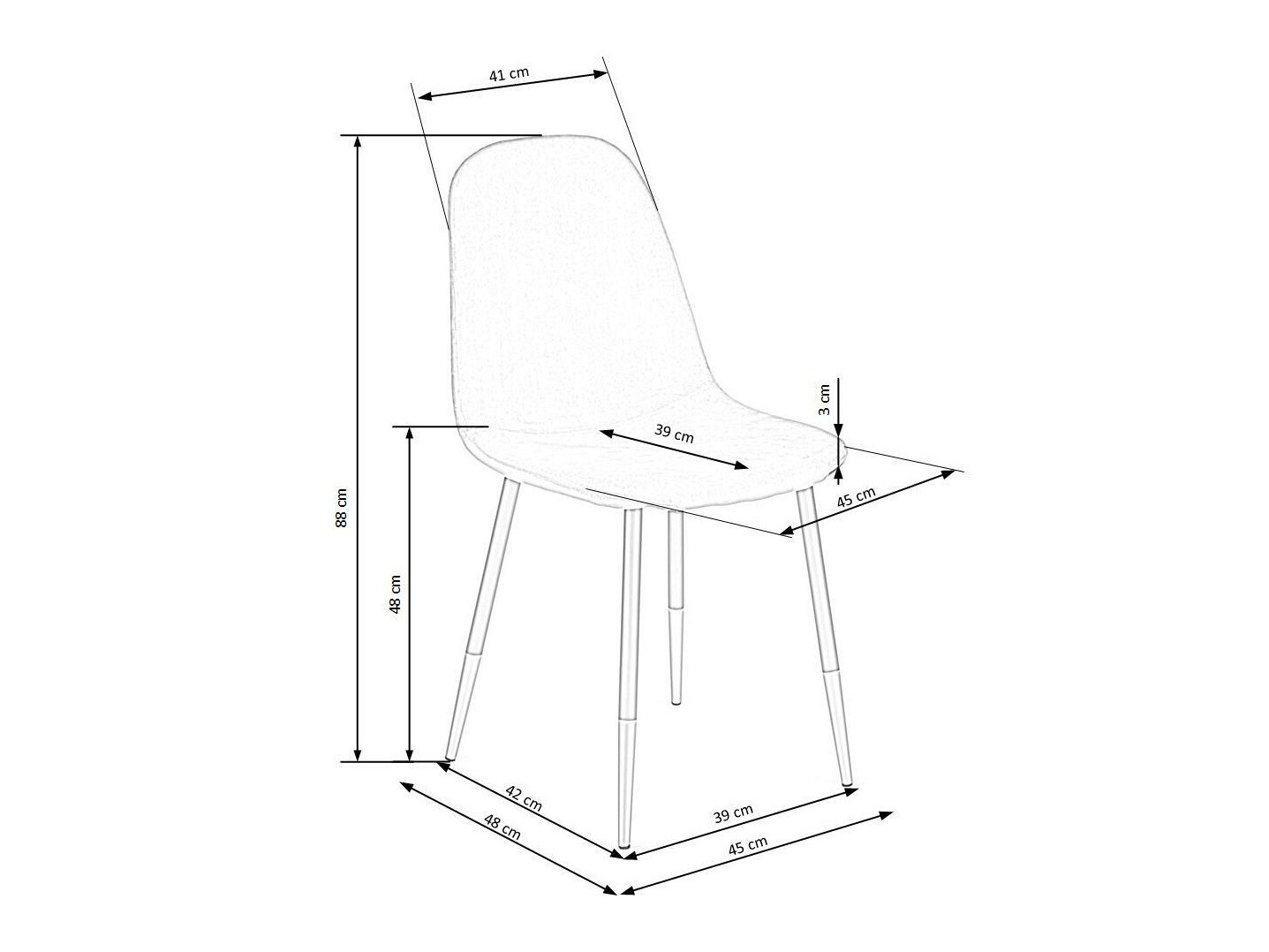 Stuhl Houston 743 (Grau)