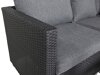 Gartenmöbel-Set Dallas 772 (Schwarz + Grau)