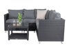 Gartenmöbel-Set Dallas 772 (Schwarz + Grau)