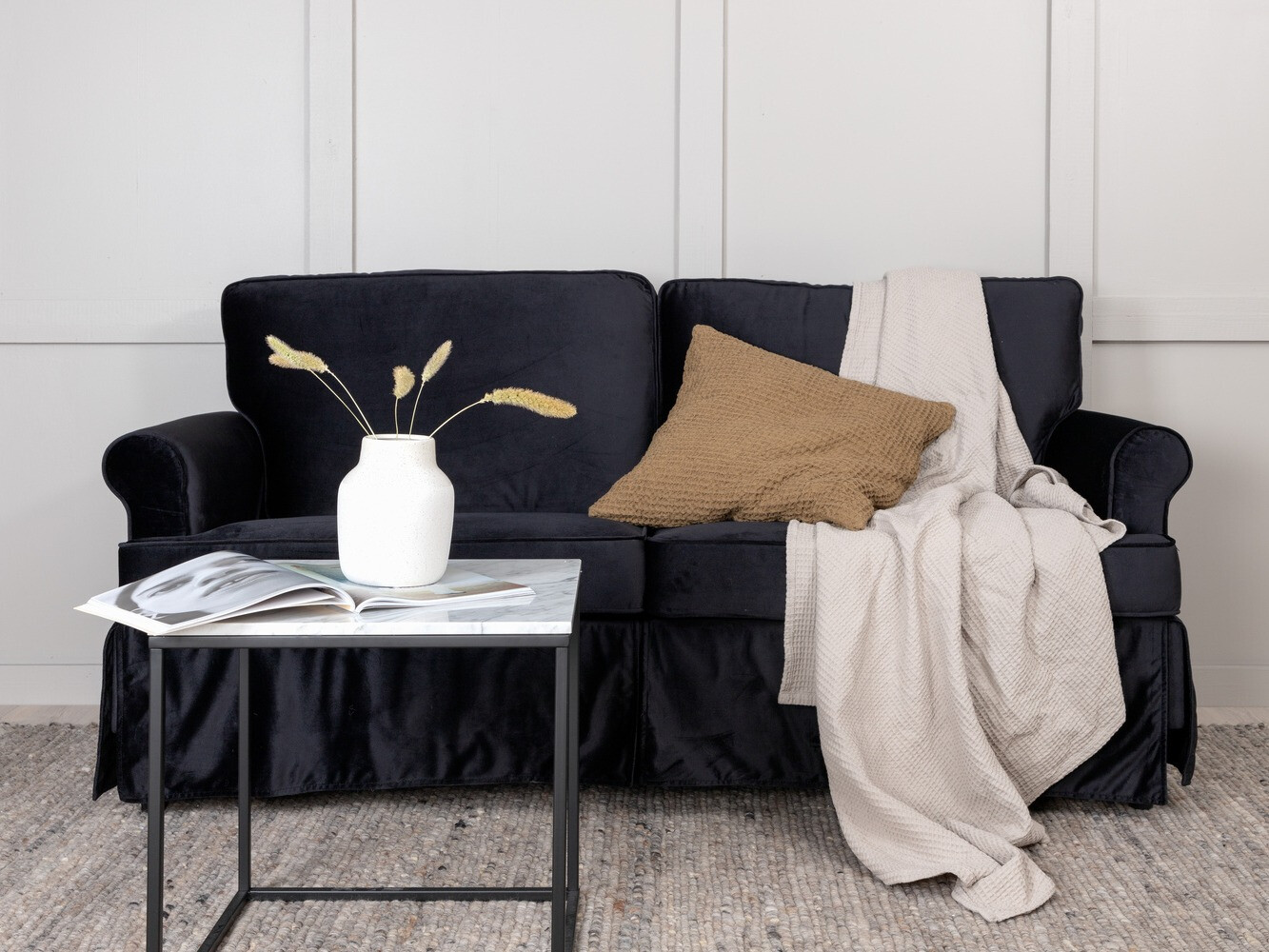 Sofa Dallas 1702 (Schwarz)