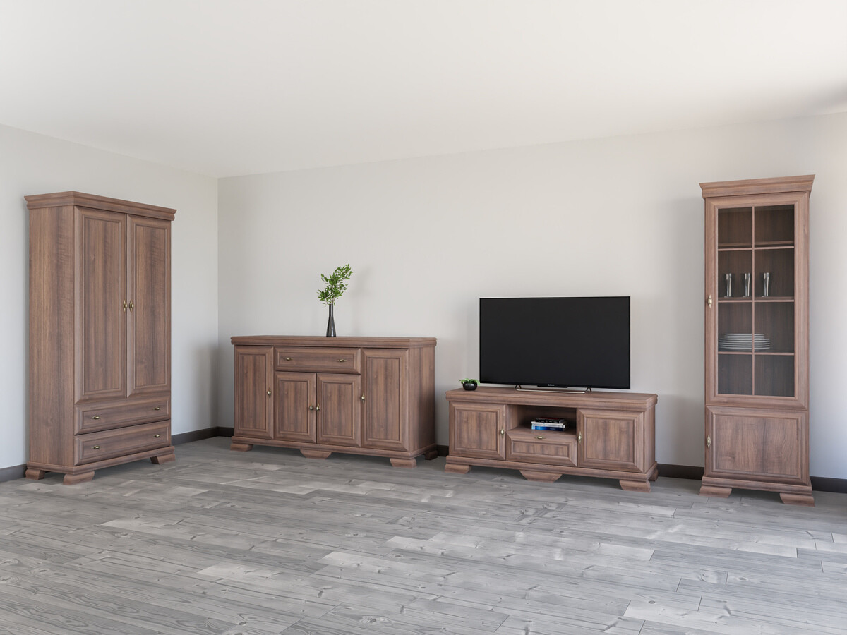 Wohnzimmer-Sets Salmeru 116 (Samoa King Nussholzoptik)