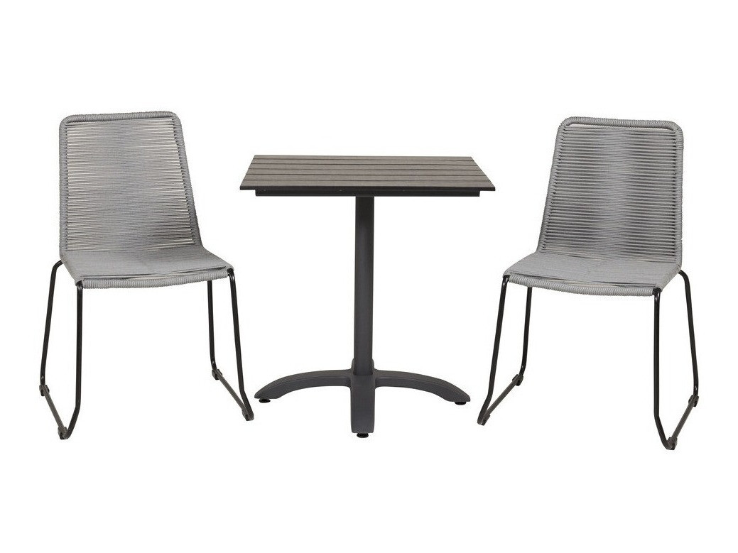 Balkonset Dallas 2184 (Grau + Schwarz)