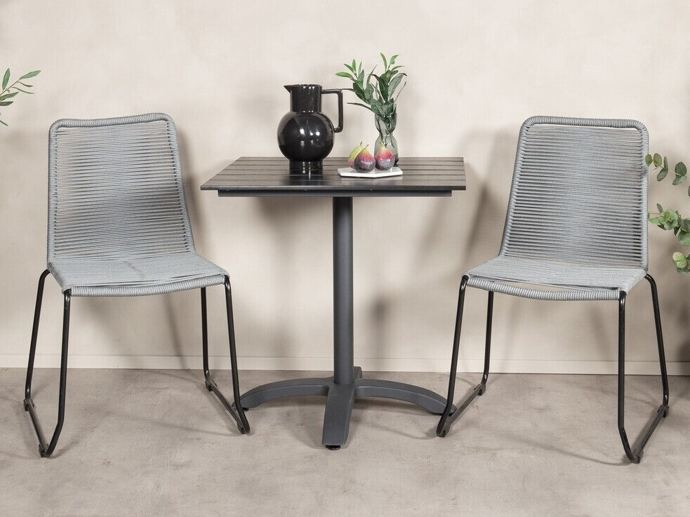 Balkonset Dallas 2184 (Grau + Schwarz)