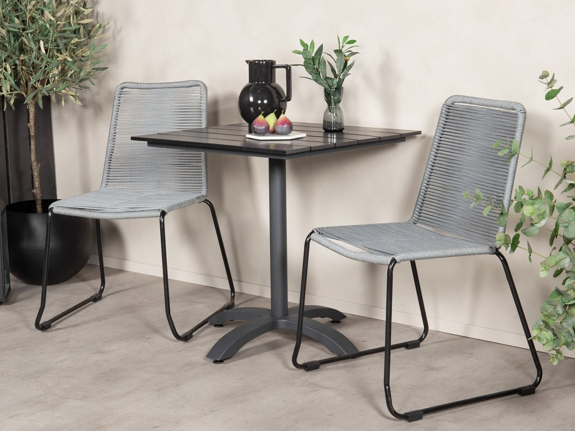 Balkonset Dallas 2184 (Grau + Schwarz)