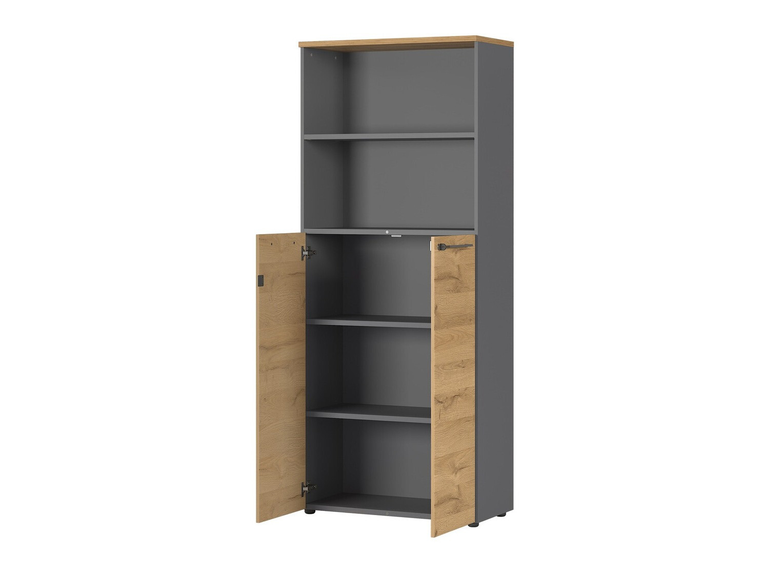 Regal Eliromo 105 (Graphit + Grandson Eichenholzoptik)