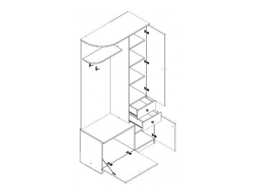 Flurgarnitur Murrieta 116 (Sonoma Eichenholzoptik)