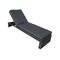 Garten-Loungesessel Dallas 771 (Schwarz + Grau)