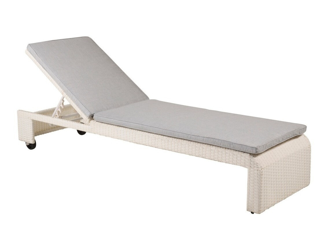 Garten-Loungesessel Dallas 771 (Weiß + Grau)