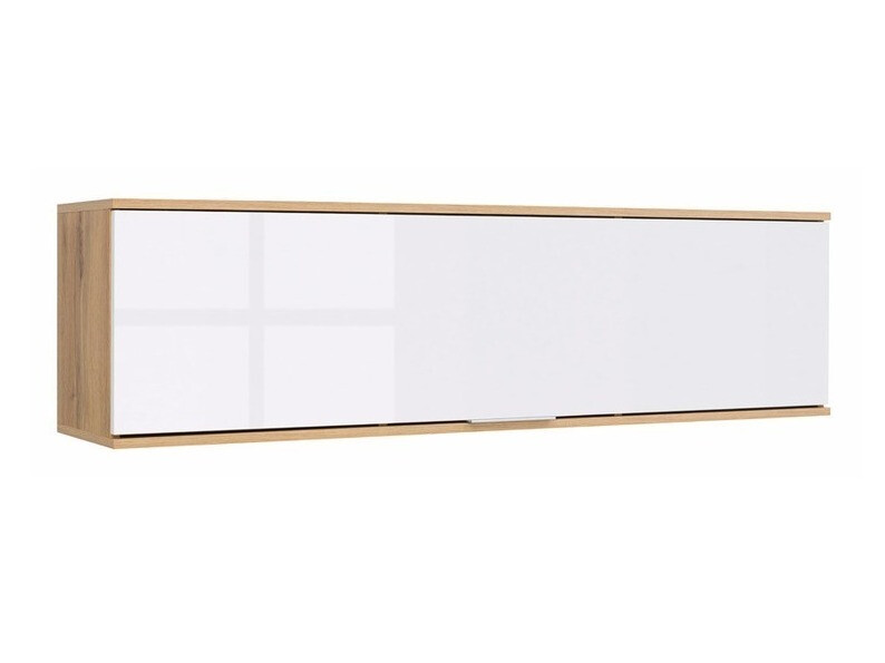 Hängeschrank Tivetra 110 (Wotan Eiche + Weiß glänzend)