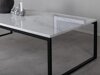 Couchtisch Dallas 179 (Weißer Marmor + Schwarz)