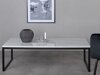 Couchtisch Dallas 179 (Weißer Marmor + Schwarz)