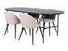Essgruppe Dallas 2526 (Beige + Schwarz)
